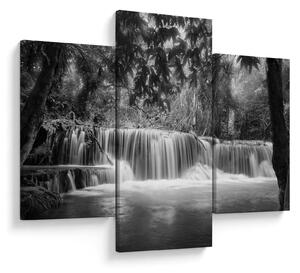 Tablou - Cascada alb-negru și alb (90x60 cm)