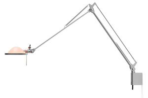 Aplică de perete Berenice 30x30 sticlă roz/aluminiu