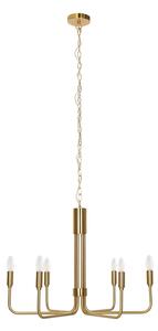 Candelabre Lindby, Elanova, reglabil, Auriu / Alamă, Camera de zi, Metal, Antichitate