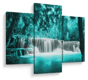 Tablou - Cascada albastră (90x60 cm)