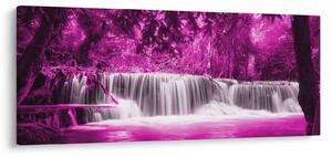 Tablou - Cascadă, violet (120x50 cm)