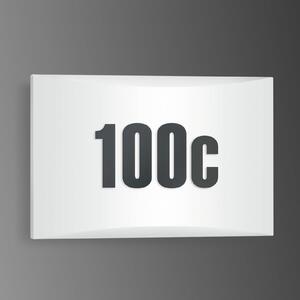 STEINEL L 1 N aplică LED număr de casă IP54, Alb, Plastic, Modern
