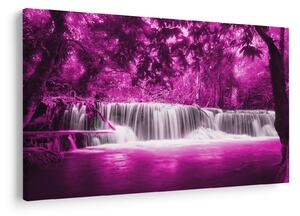 Tablou - Cascadă, violet (90x60 cm)