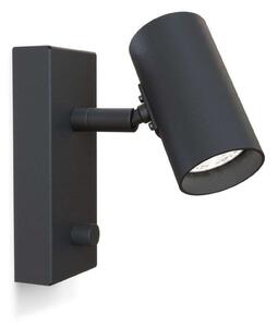 Lampă de perete Belid, reglabil, Negru, Camera de zi, Metal