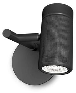 Lampă de perete Herstal, Negru, Camera de zi, Metal