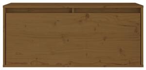 Dulap de perete, maro miere, 80x30x35 cm, lemn masiv de pin