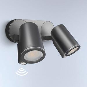 Lămpi de exterior STEINEL, Spot Duo S, Negru, Metal, Modern