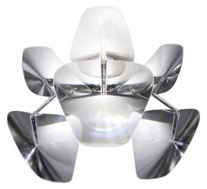 Lampă de perete Luceplan, reglabil, Transparent, Camera de zi, Metal