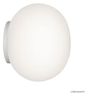 Lampă de perete FLOS, Mini Glo-Ball, reglabil, Alb, Camera de zi, Sticlă, Design