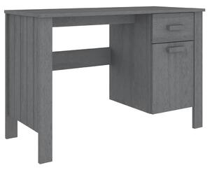 Birou „HAMAR”, gri închis, 113x50x75 cm, lemn masiv de pin
