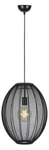 Lustră Pendul Markslöjd, Florence, reglabil, Negru, Camera de zi, Țesătură / Textil, Scandinavă
