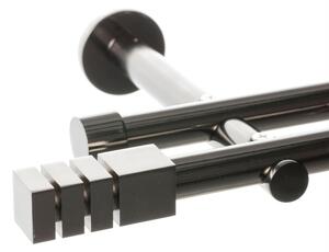 Bară dublă pentru perdele Nordic tytan 160 cm