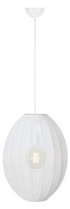 Lustră Pendul Markslöjd, Florence, reglabil, Alb, Camera de zi, Țesătură / Textil, Scandinavă