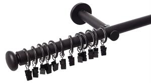 Bară pentru perdea simplă Modern black matt 160cm