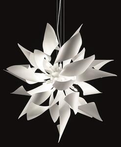 Selène Lampă suspendată de design Ginger, 50 cm, reglabil, Alb, Camera de zi / sufragerie, Metal, Design