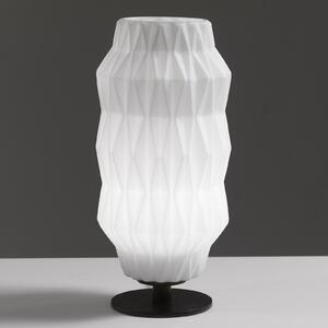 Selène Lampă de masă Origami, albă, Alb, Camera de zi / sufragerie, Sticlă, Design