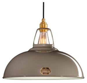 Lampă suspendată mare, design 1933, culoare gri original