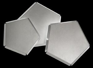 Selène Aplică perete LED Pleiadi pe argintiu, 3 becuri, Gri, Hol, Metal, Modern