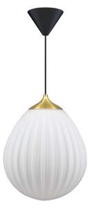 Lampa suspendată Around the World Medium, alb/negru