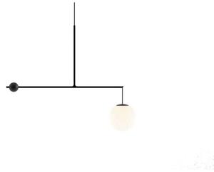 Lustră Pendul Luceplan, Negru, Sala de mese, Metal