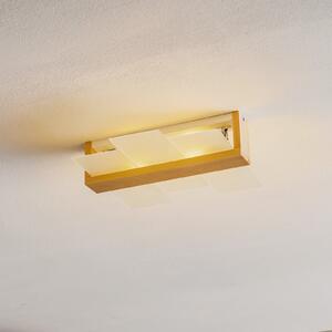 SOLLUX LIGHTING Plachetă Shifted 2, sticlă și lemn deschis, reglabil, Lemn, Camera de zi / sufragerie, Lemn, Modern