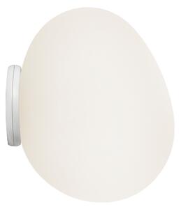 Lampă de perete Foscarini, Gregg piccola, reglabil, Alb, Zona coridorului, Sticlă, Design