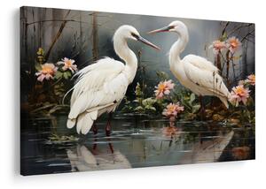 Tablou - Macarale albe (90x60 cm)