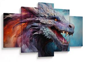 Tablou - Ilustrație a unui dragon (150x105 cm)