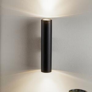 SOLLUX LIGHTING Aplică de perete Tube up/down, negru, reglabil, Negru, Camera de zi / sufragerie, Metal, Modern