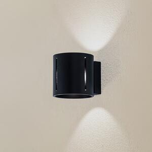 SOLLUX LIGHTING Aplică de perete Topa up/down, corp negru, reglabil, Negru, Camera de zi / sufragerie, Metal, Modern