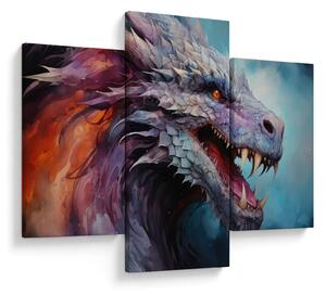 Tablou - Ilustrație a unui dragon (90x60 cm)