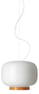 Lustră Pendul Foscarini, reglabil, Portocaliu, Camera de zi, Sticlă