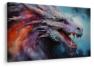 Tablou - Ilustrație a unui dragon (90x60 cm)
