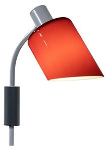 Lampă de perete Nemo Lighting, Roșu, Camera de zi, Metal