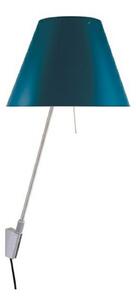 Lampă de perete Luceplan, Albastru, Camera de zi, Aluminiu