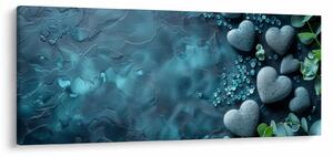 Tablou - Pietre în formă de inimă (120x50 cm)