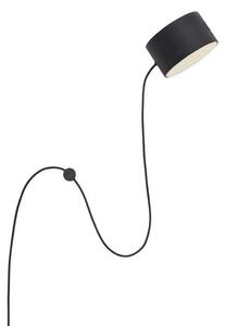 Lampă de perete Muuto, reglabil, Negru, Camera de zi, Metal