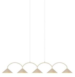 Lustră Pendul Globen Lighting, CURVE 5, reglabil, Bej, Bucătărie, Metal, Vintage