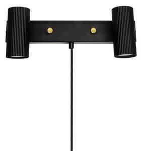 Lampă de perete Globen Lighting, Negru, Metal