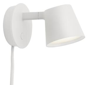 Lampă de perete Muuto, reglabil, Alb, Camera de zi, Aluminiu