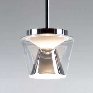 Serien Lighting serien.lighting Annex M pendul 13W 2.700K lustruit, reglabil, Transparent, Camera de zi / sufragerie, Sticlă, Design