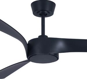 Beacon Lighting Ventilator de tavan cu lumină Line negru 132 cm liniștit, reglabil, Negru, Camera de zi / sufragerie, Plastic, Modern