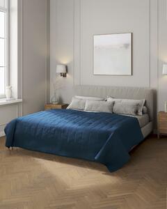 Cuvertura matlasata cu model culoare bleumarin