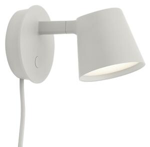 Lampă de perete Muuto, reglabil, Gri, Camera de zi, Aluminiu
