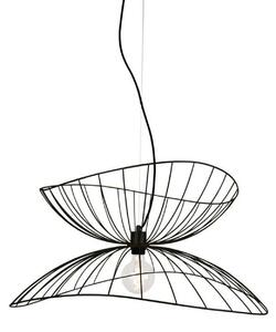 Lustră Pendul Globen Lighting, RAY, reglabil, Negru, Sala de mese, Metal, Modern