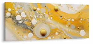 Tablou - fundal abstract cu decor de aur (120x50 cm)