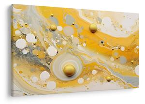 Tablou - fundal abstract cu decor de aur (90x60 cm)