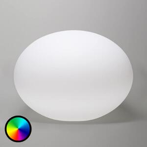 Smart&Green Flatball - lumină decorativă cu LED-uri plutitoare, reglabil, Alb, Plastic, Modern
