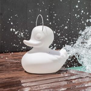 Goodnight Light Lampa LED de design DUCK-DUCK S pentru exterior, în culoarea albă, reglabil, Alb, Plastic, Design