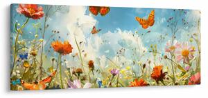 Tablou - Fluturi pe pajiștea de vară (120x50 cm)